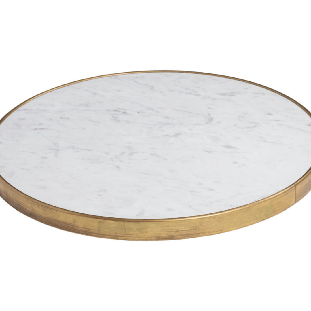 Brass Edge Marble Top