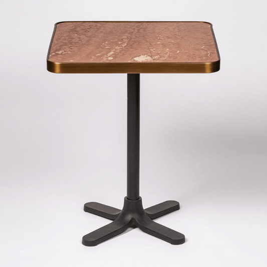 Old Clipper Shaft Dining Table with Marble Top