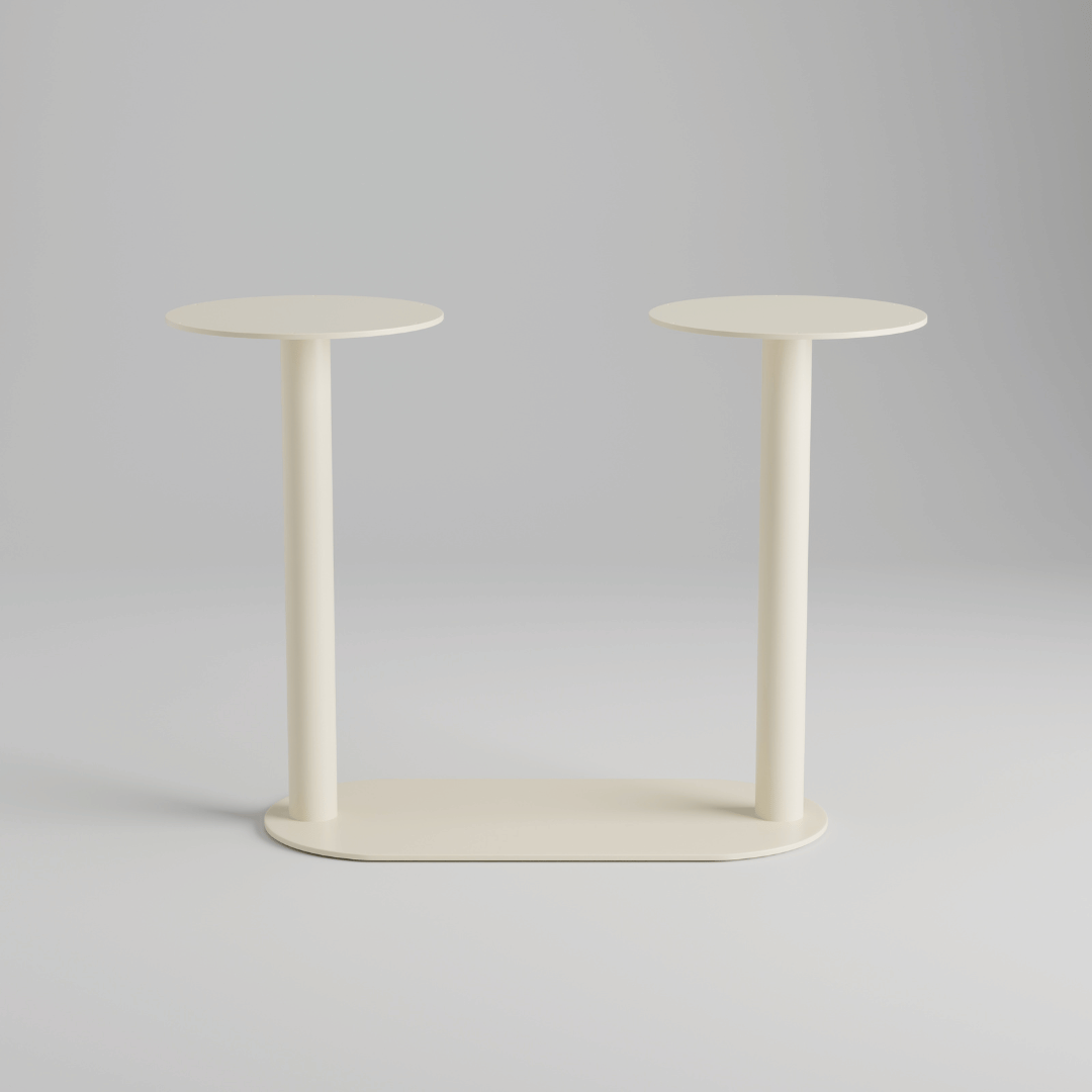 Twin Column Bar Table Base