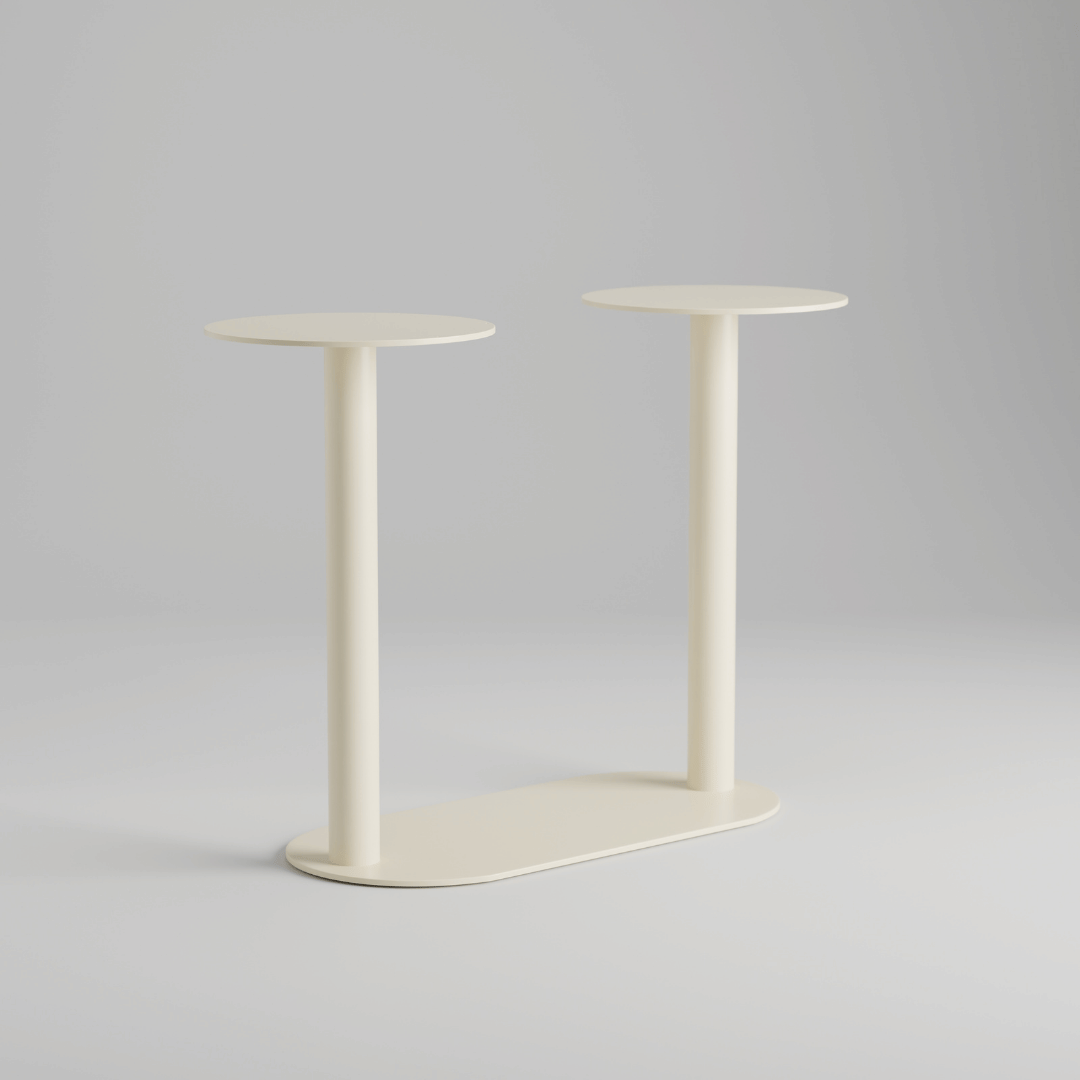 Twin Column Bar Table Base
