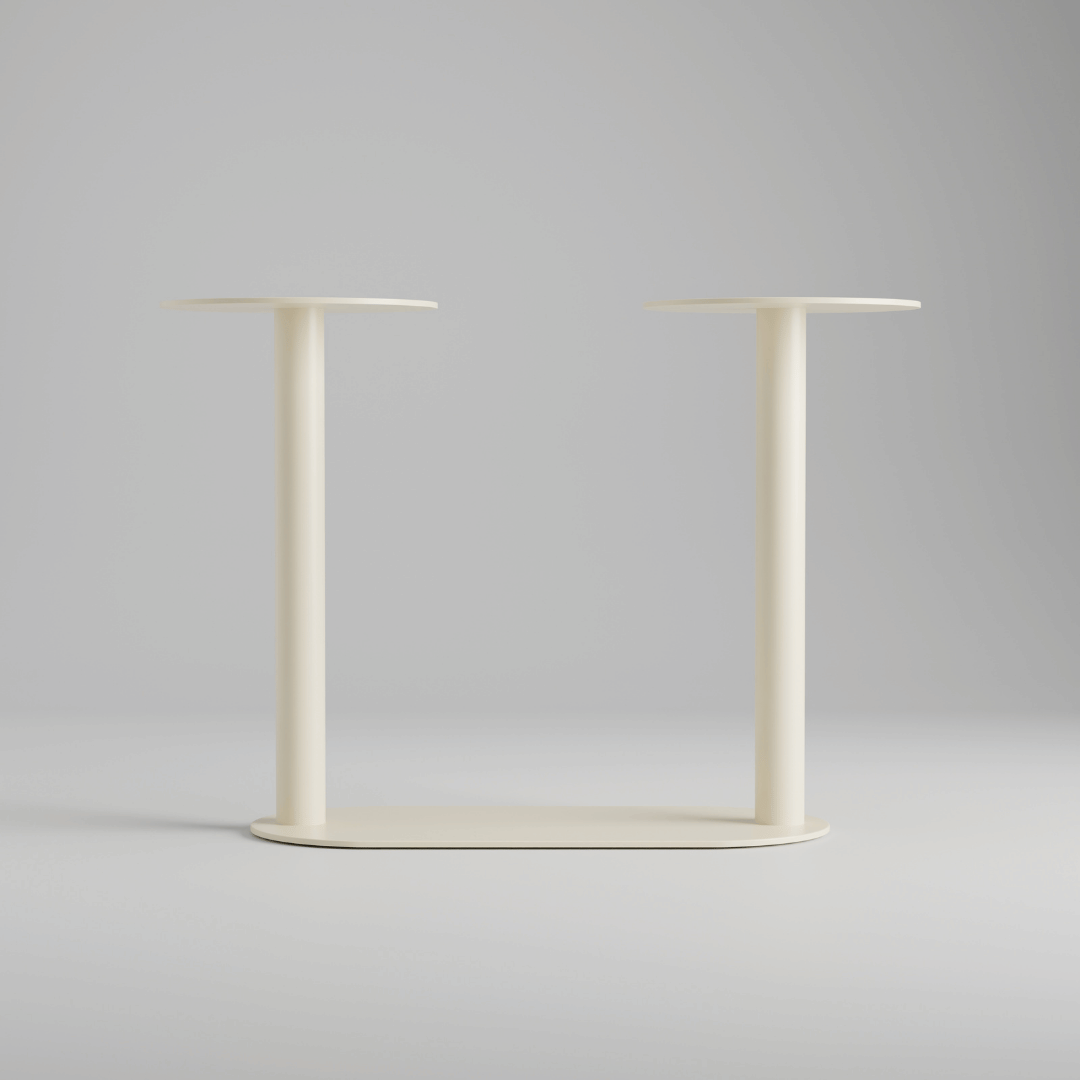 Twin Column Bar Table Base