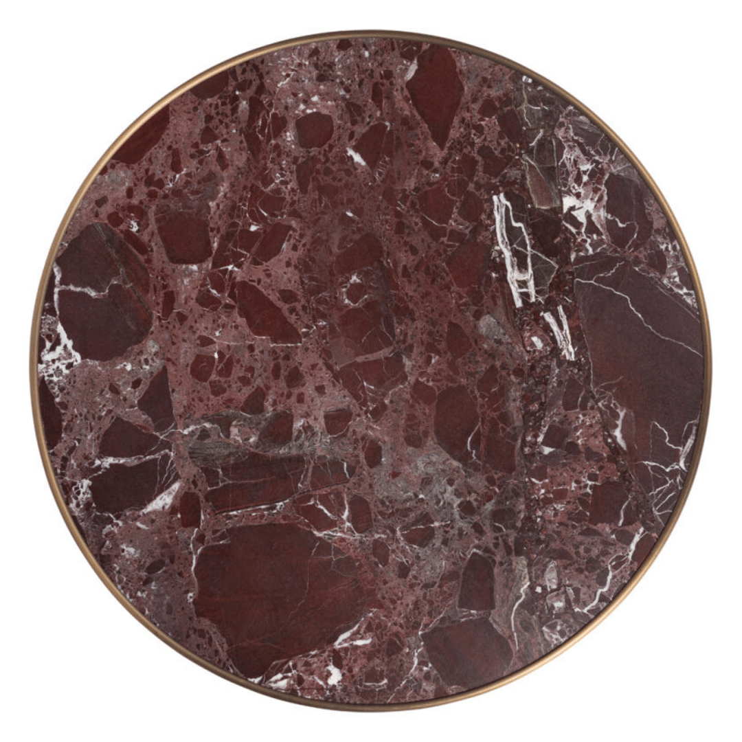 Brass Edge Marble Top