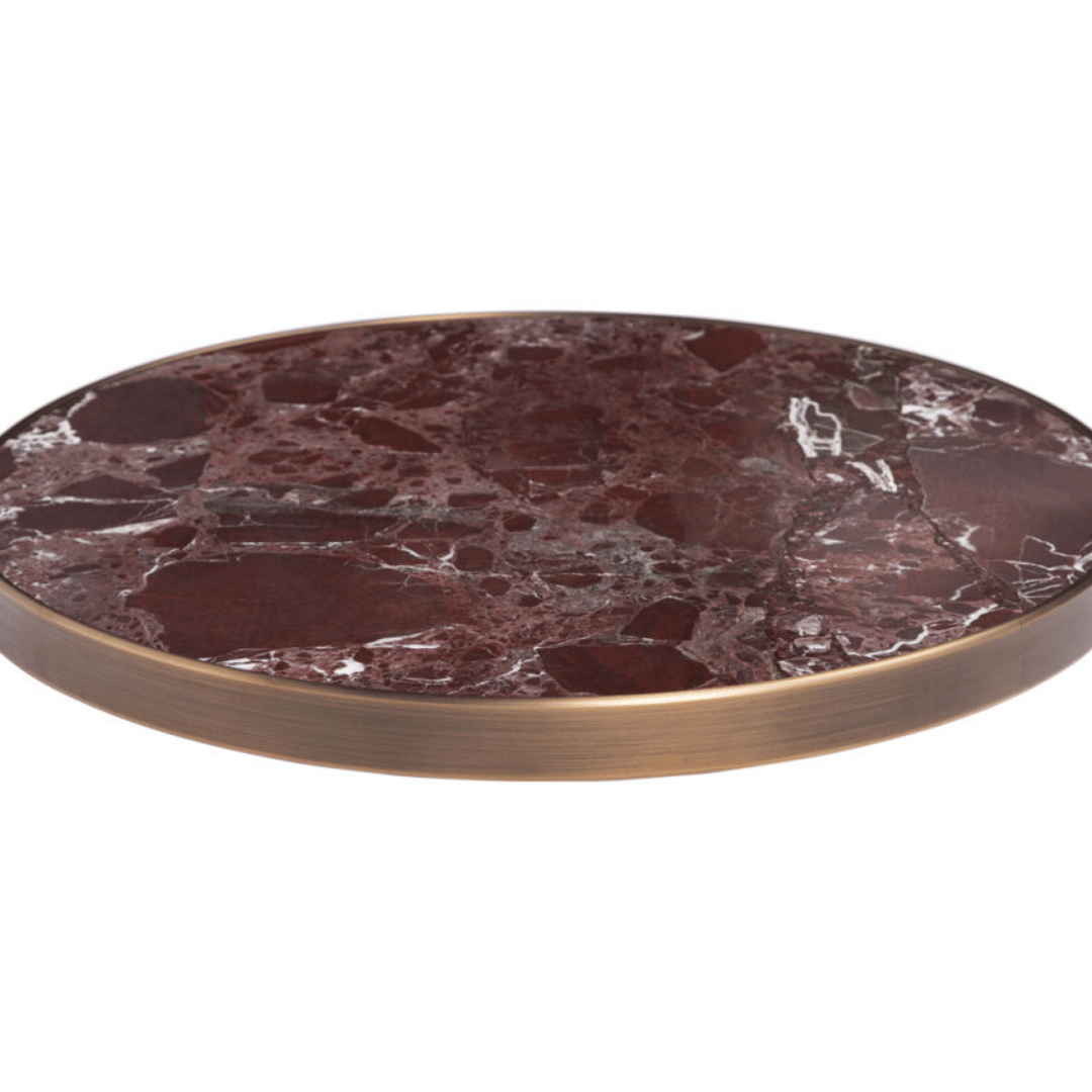 Brass Edge Marble Top