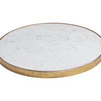 Brass Edge Marble Top