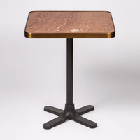 Old Clipper Shaft Dining Table  with Marble Top