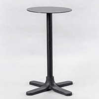 Old Clipper Shaft Dining Table  with Marble Top