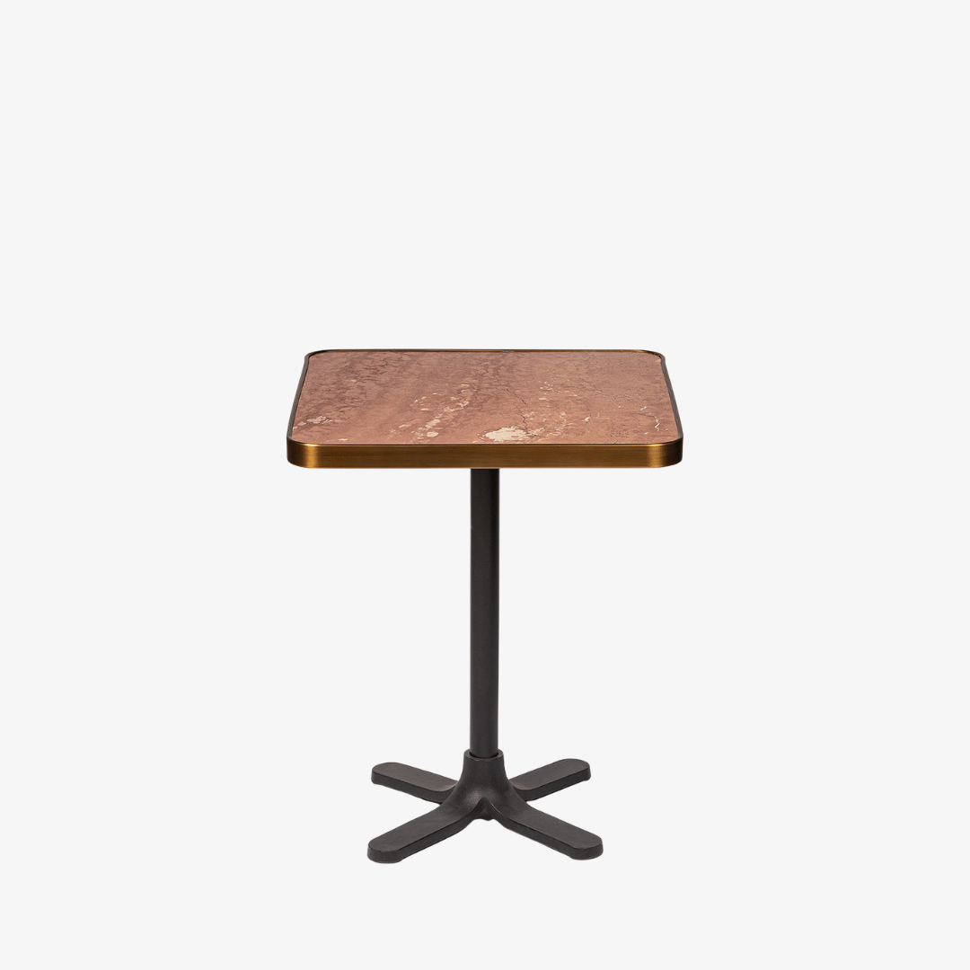 Old Clipper Shaft Dining Table  with Marble Top