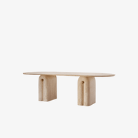 Roma Travertine Dining Table