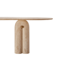 Roma Travertine Dining Table