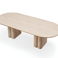 Roma Travertine Dining Table