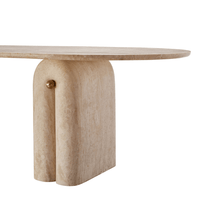 Roma Travertine Dining Table