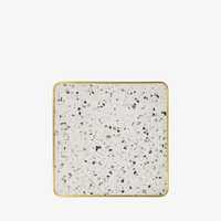 Terrazzo with Brass Top