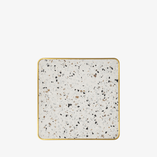 Terrazzo with Brass Top